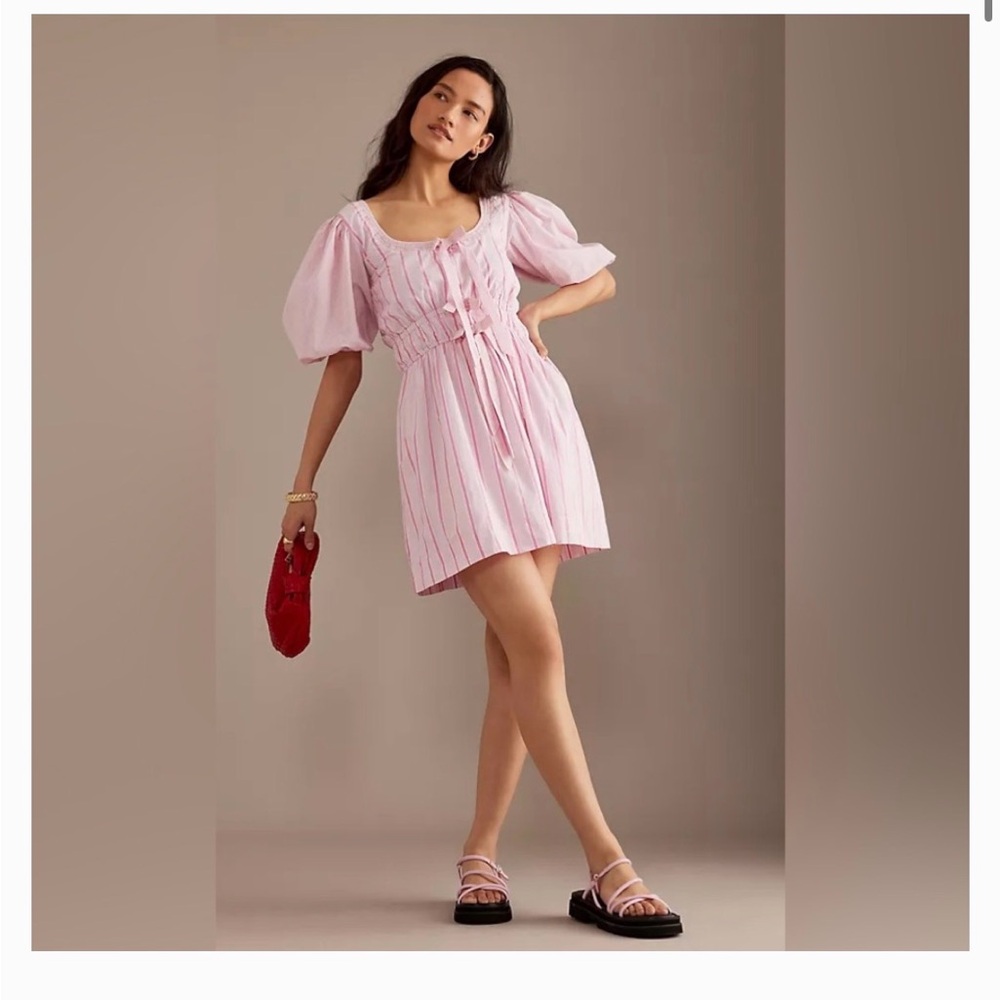 Damson Madder Amelie Puff Mini Dress NWOT - Picture 5 of 7
